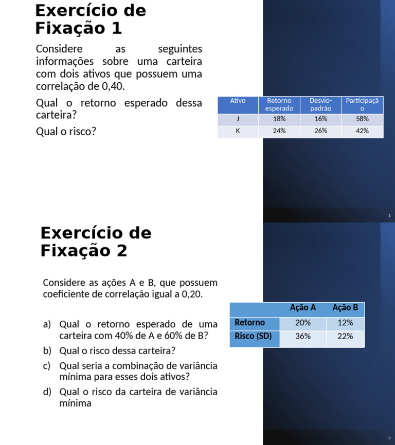 Aula 02 Exerccios | PDF