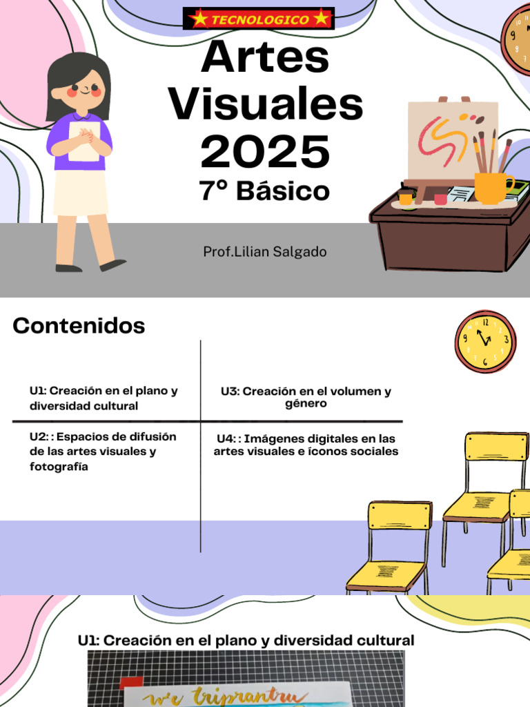 Artes Visuales 7° Básico: Contenidos 2025 | PDF