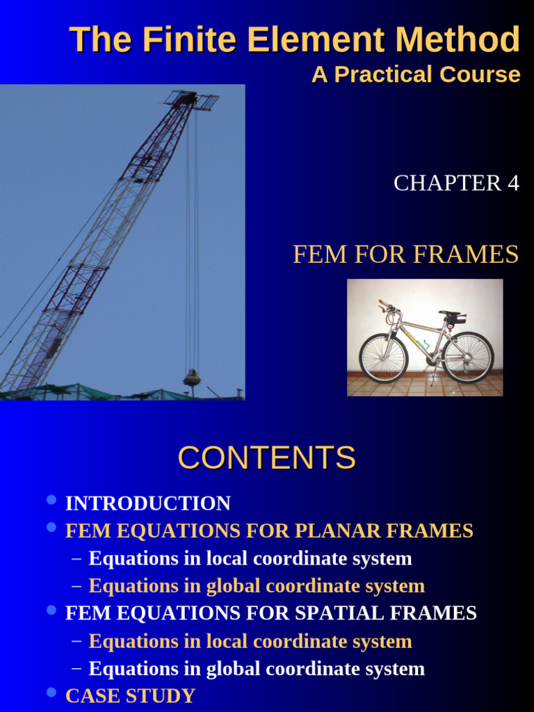 Chpt04-FEM For Framesnew | PDF | Finite Element Method | Mechanical ...