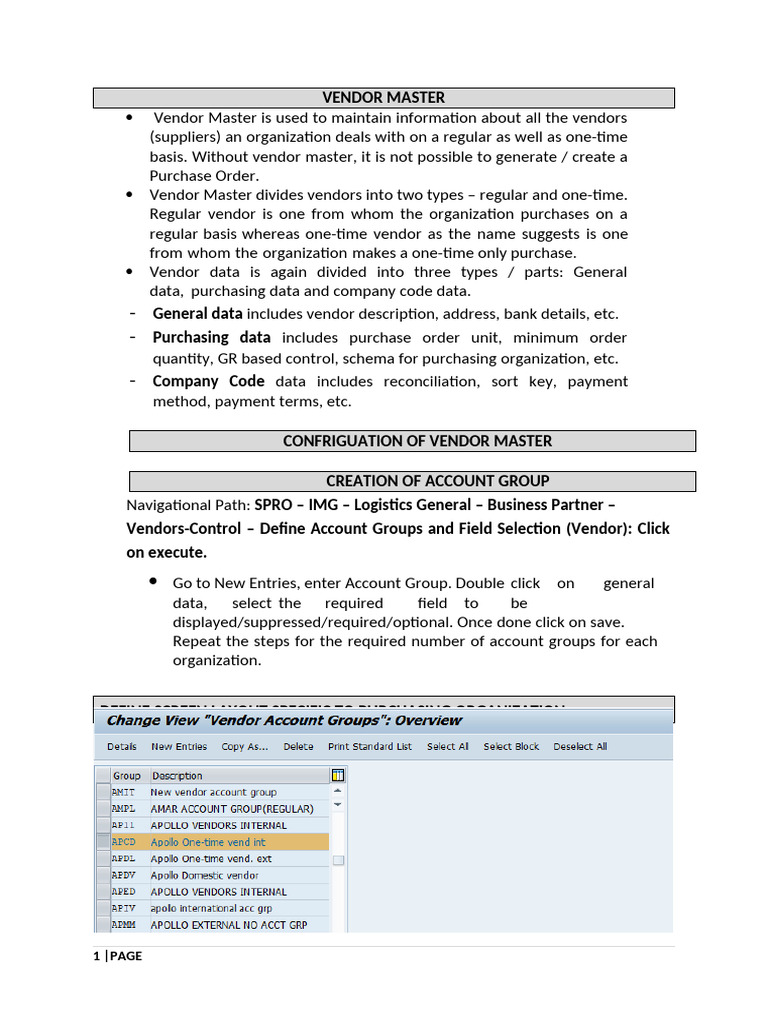 5.VENDOR MASTER | PDF | Business