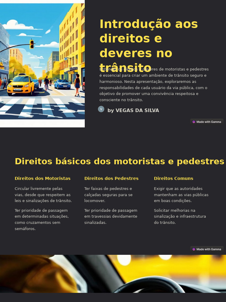 Introducao Aos Direitos e Deveres No Transito | PDF | Tráfego ...