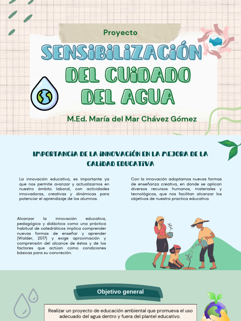 Sensibilización sobre el Cuidado del Agua | PDF | Enseñando | Aprendizaje