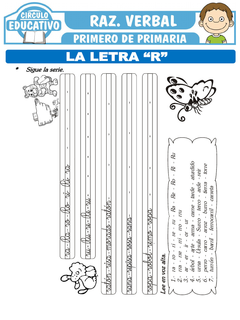 Actividades de Lectoescritura con 