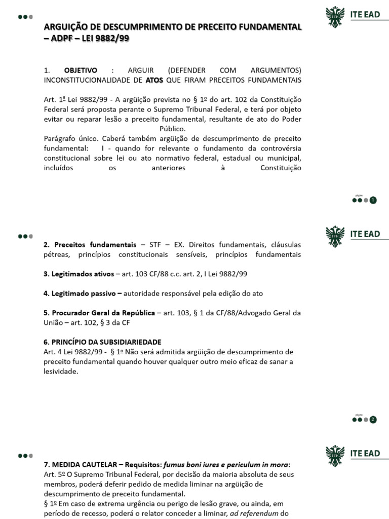 PADRÃO SLIDES 2023.stroppa - Processo Constitucional.6.adpf | PDF ...