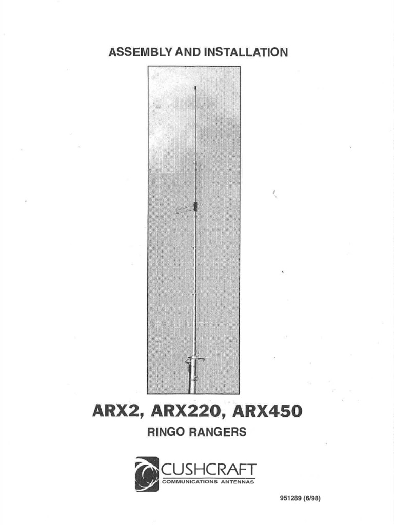 Cushcraft Arx-Series Manual | PDF