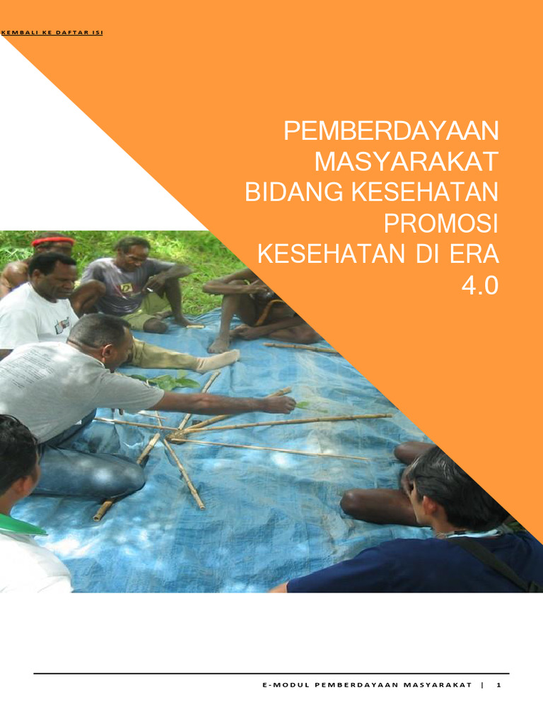 21.4. Pemberdayaan Masyarakat Dalam Upaya Promkes Di Era 4.0 | PDF
