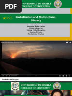 Module 3 Globalization And Multicultural Literacy Pdf Literacy