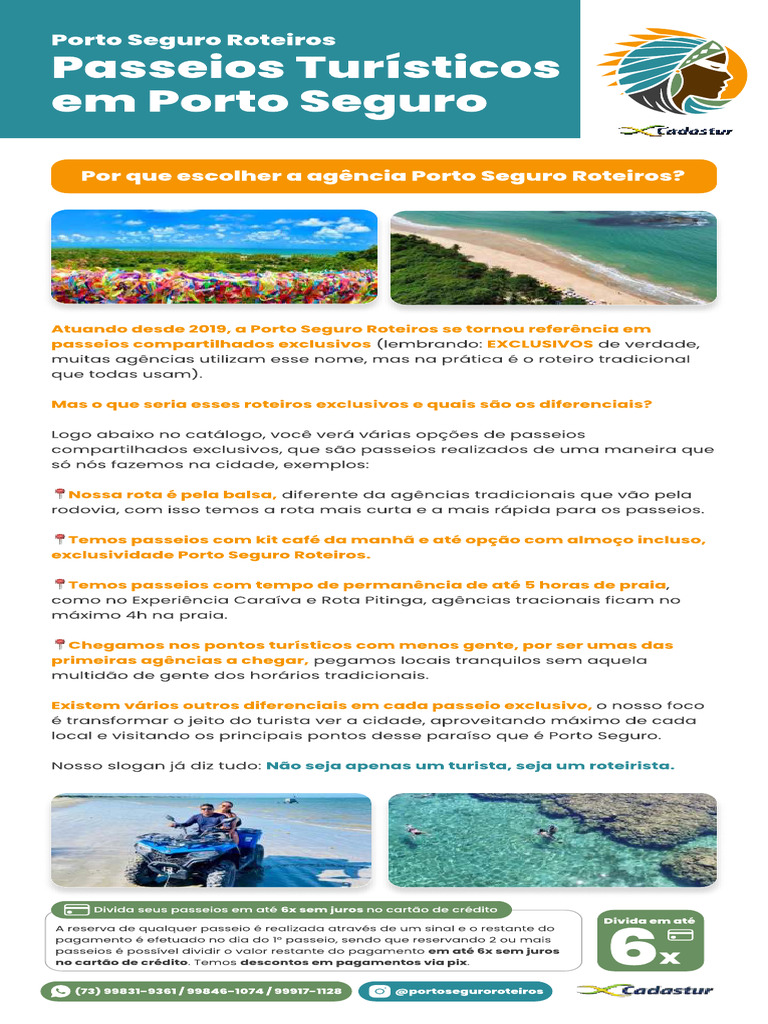 Roteiros Exclusivos Em Porto Seguro Pdf Mergulho Submarino Porto