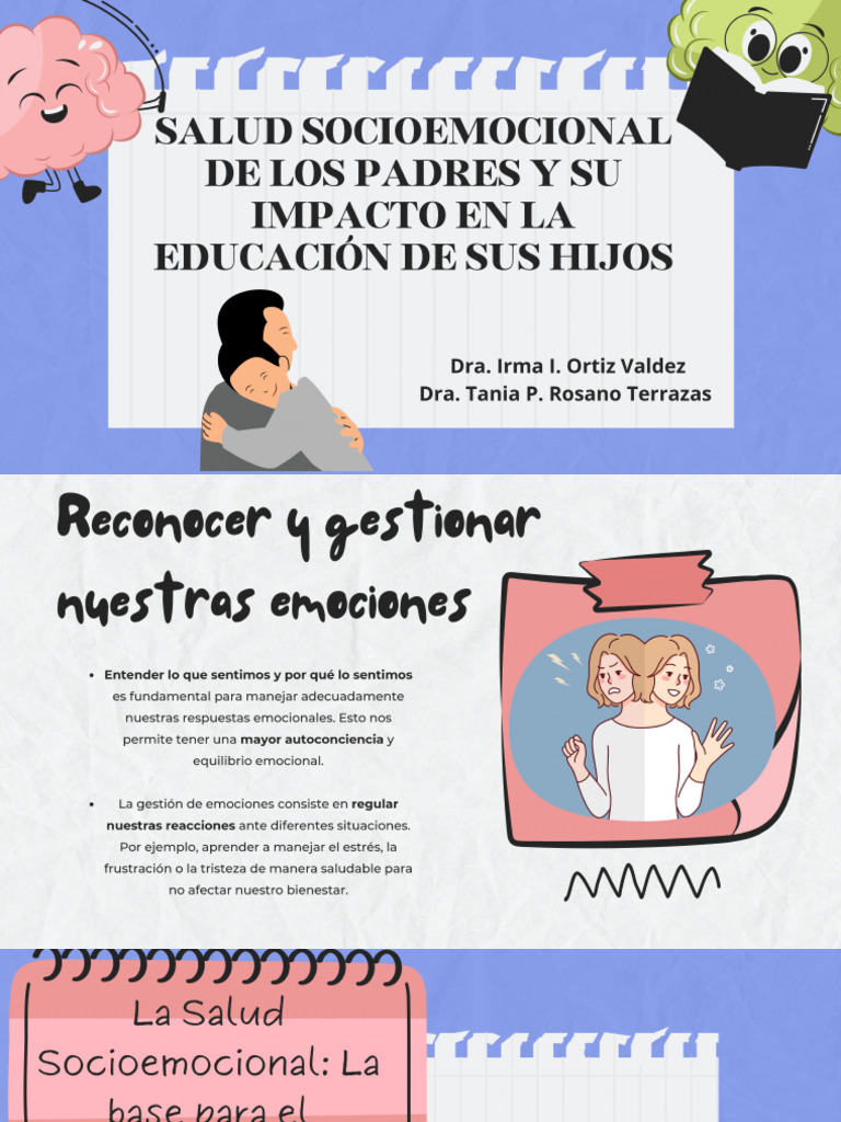 Salud Socioemocional de Los Padres y Su Impacto en La Educación de Sus ...