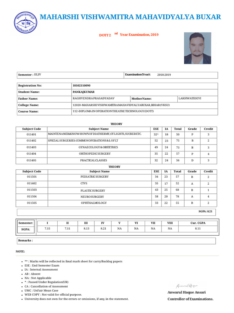 DOTT 2nd Year Course Details | PDF | Health Care | Educational ...