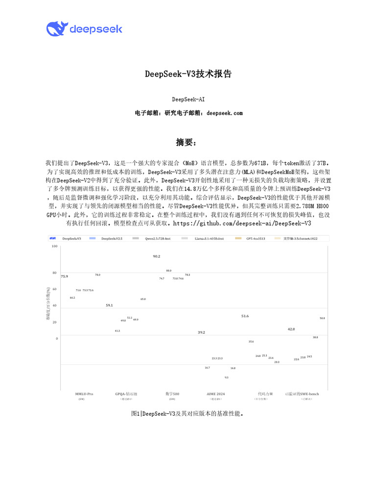 DeepSeek V3 ZH | PDF