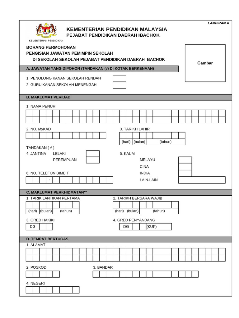 Borang PK&GK | PDF