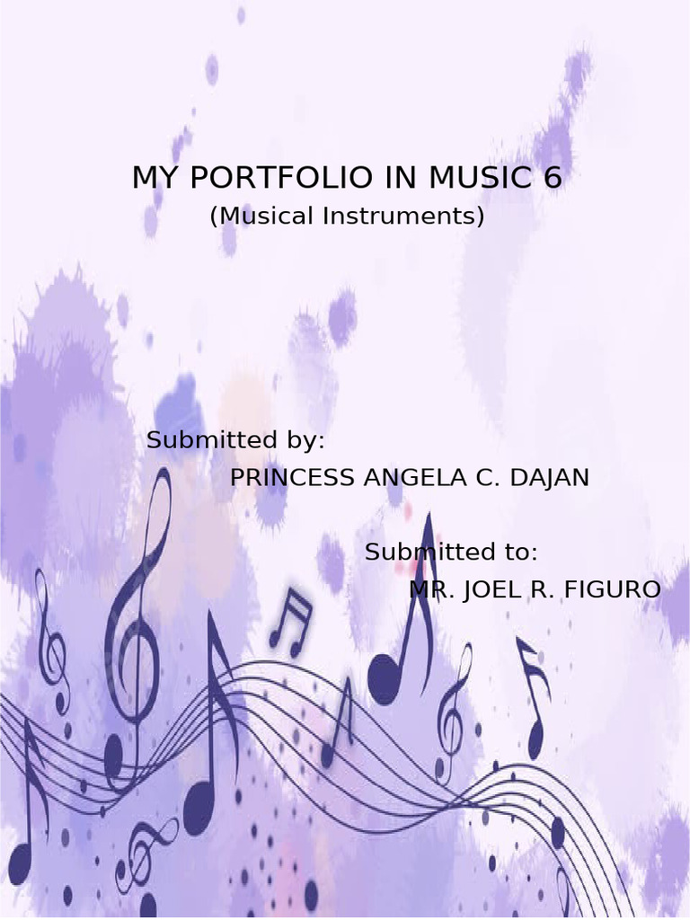 Princess Angela's Music Portfolio | PDF