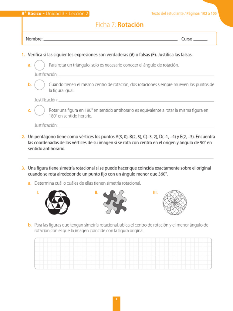 Resolución de Rotaciones en Figuras | PDF | Rotación | Triángulo