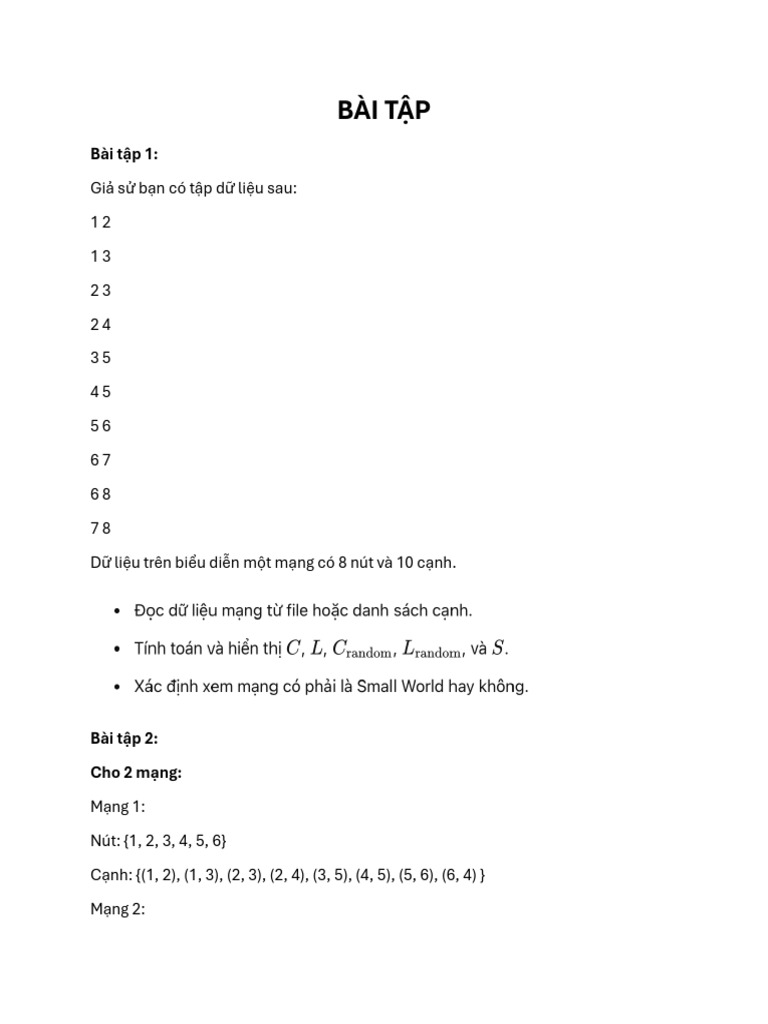 Bai Tap 03 | PDF