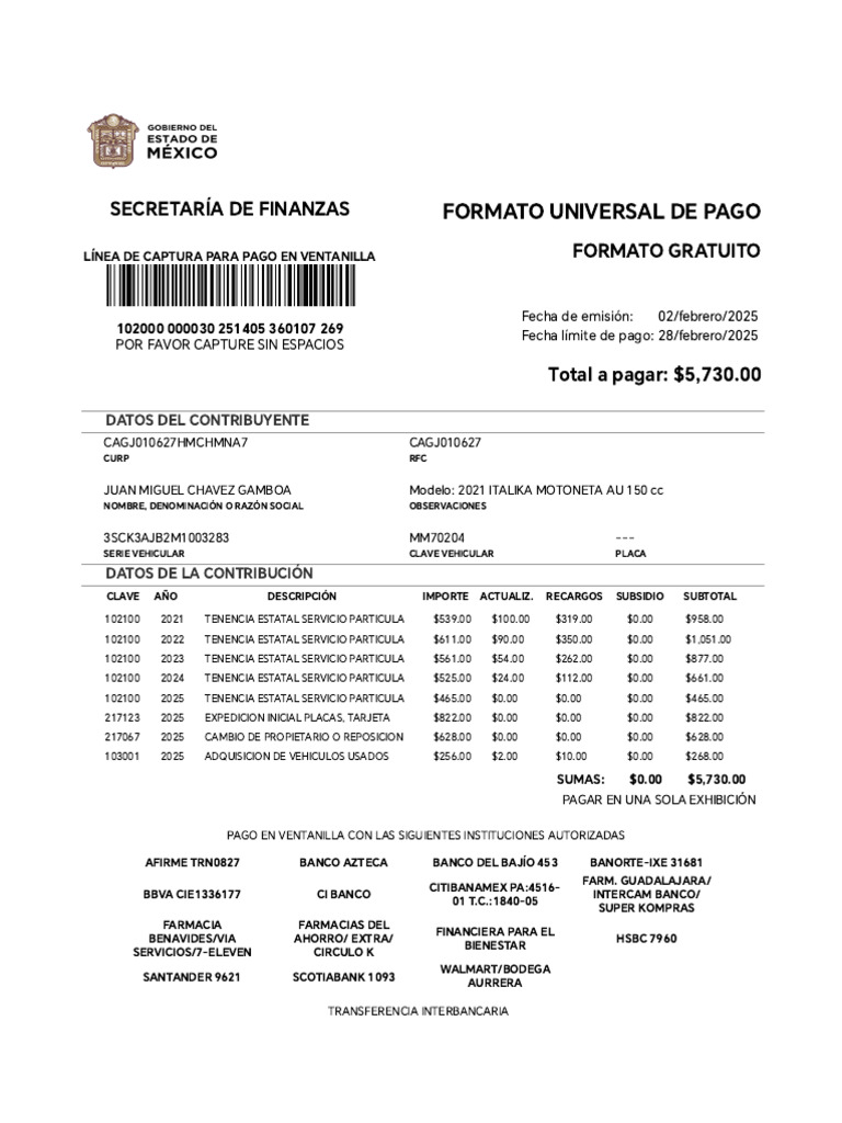 Formato Universal CCV | PDF | Bancos | Finanzas personales