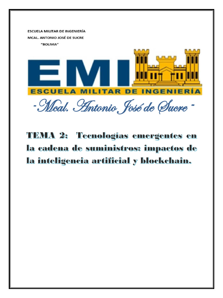 Impacto de IA y Blockchain en Logística | PDF | Inteligencia artificial ...