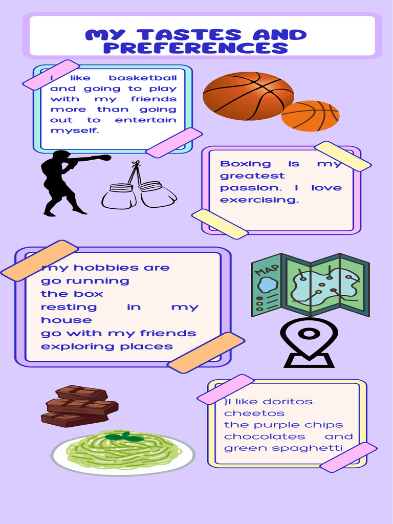 My Tastes and Preferences | PDF