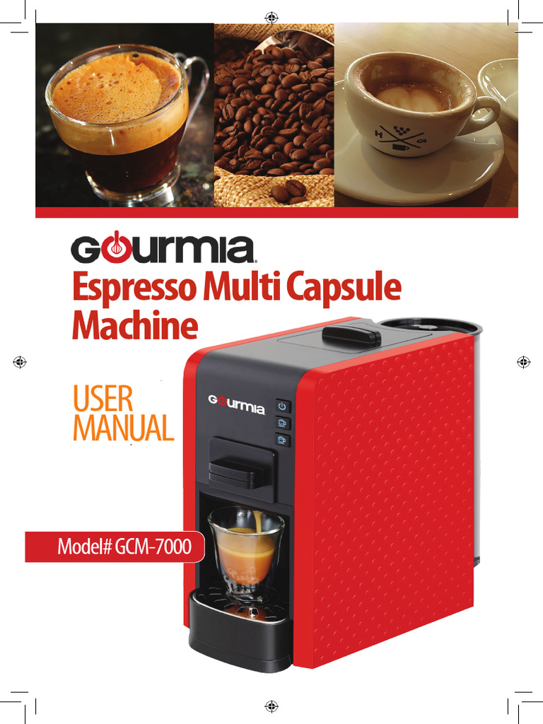 Gourmia Espresso Machine User Manual | PDF | Coffee | Home Appliance