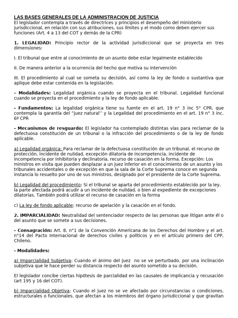 Fundamentos de la Administración de Justicia | PDF | Judicaturas | Juez