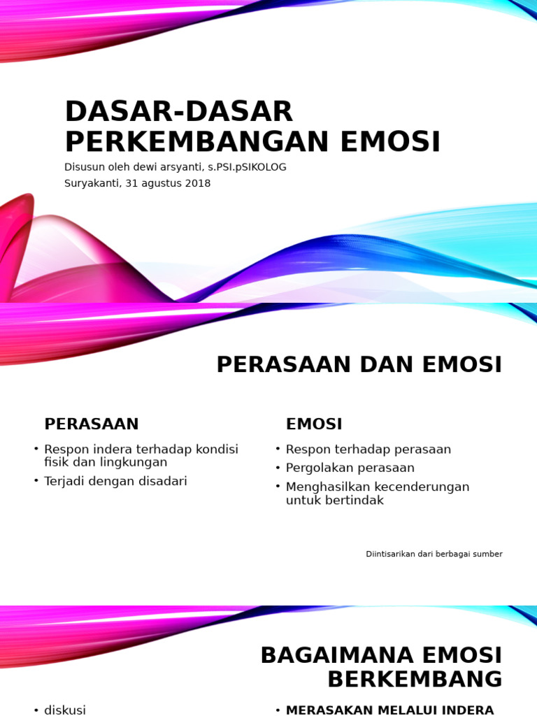 Dasar Perkembangan Emosi Anak | PDF