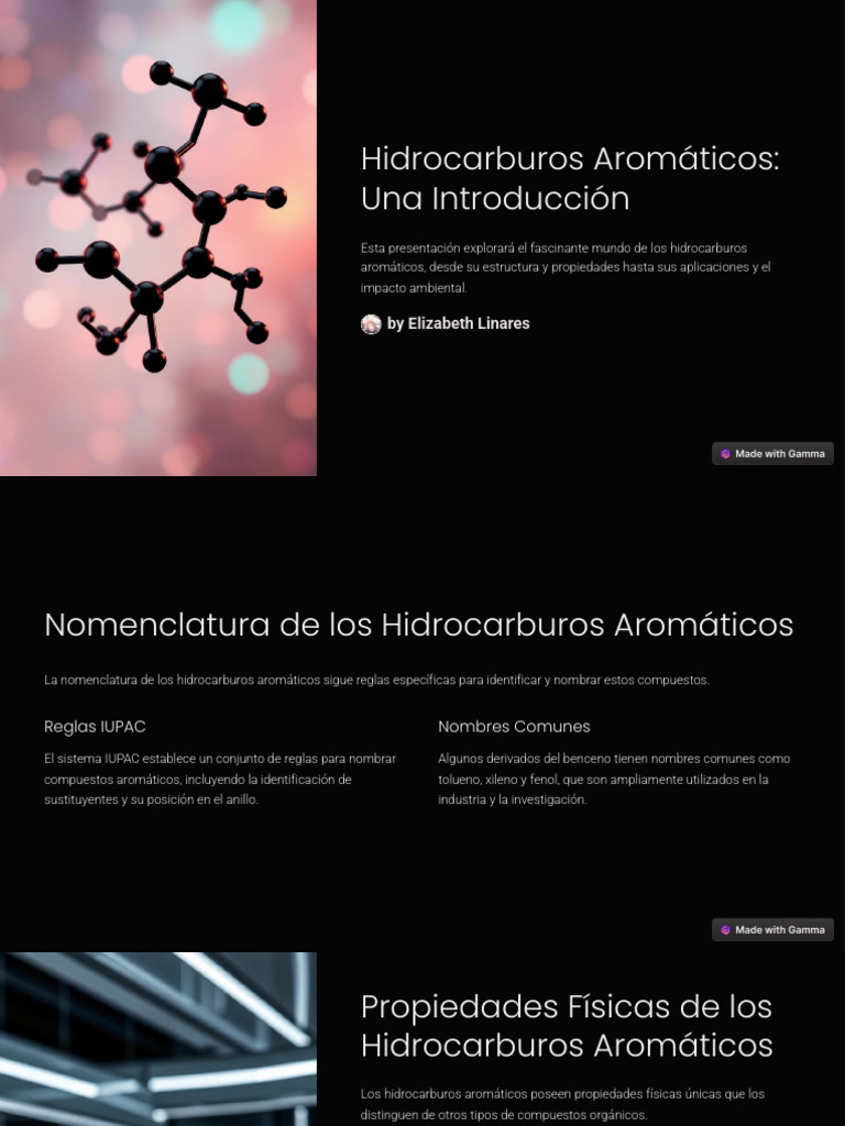 Hidrocarburos Aromáticos: Estructura y Efectos | PDF | Hidrocarburos ...