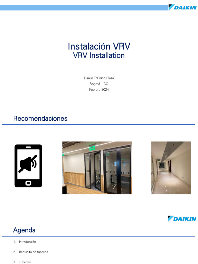 Curso de Instalación VRV Daikin 2024 | PDF | Soldadura | Construcción