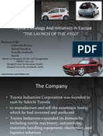 Toyota's Strategy and Initiatives in Europe: "The Launch of The Aygo"