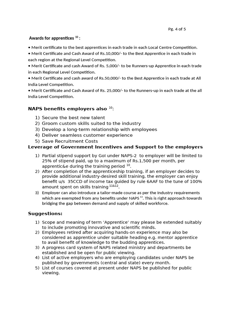 Relevance of National Apprenticeship Promotion Scheme 2024 - 4 of 5 ...
