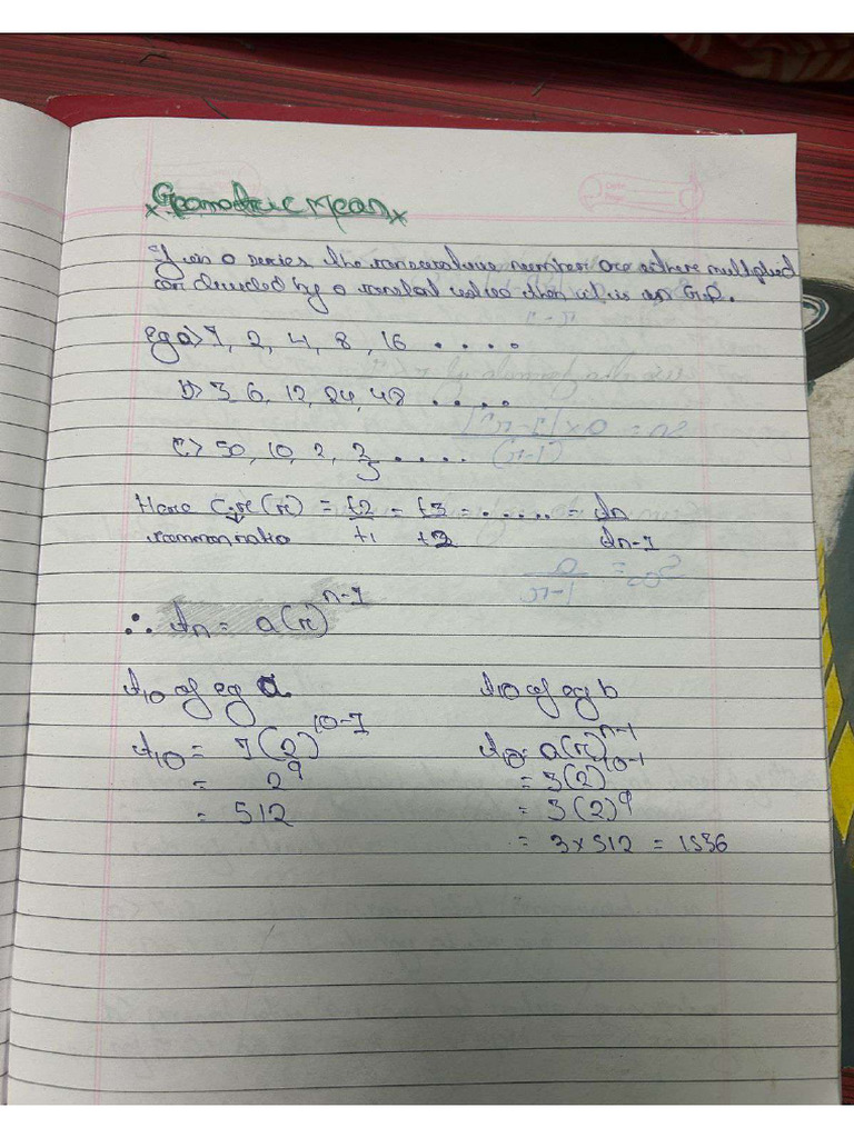 Geometric Mean Ca Foundation Notes | PDF