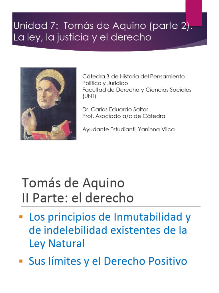 Ley Natural y Derecho en Tomás de Aquino | PDF | La Ley natural | Justicia