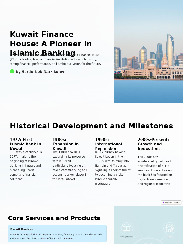 Kuwait Finance House: Islamic Banking Leader | PDF | Islamic Banking ...
