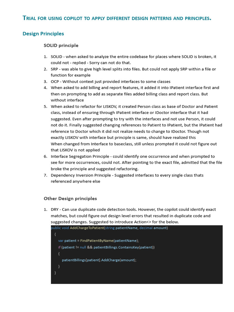 Copilot Ability To Refactor by Design Guidelines | PDF | Computer ...