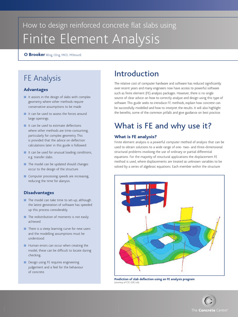 Design Reinforced Concrete Flat Slab Using EFM by O Brooker | PDF ...