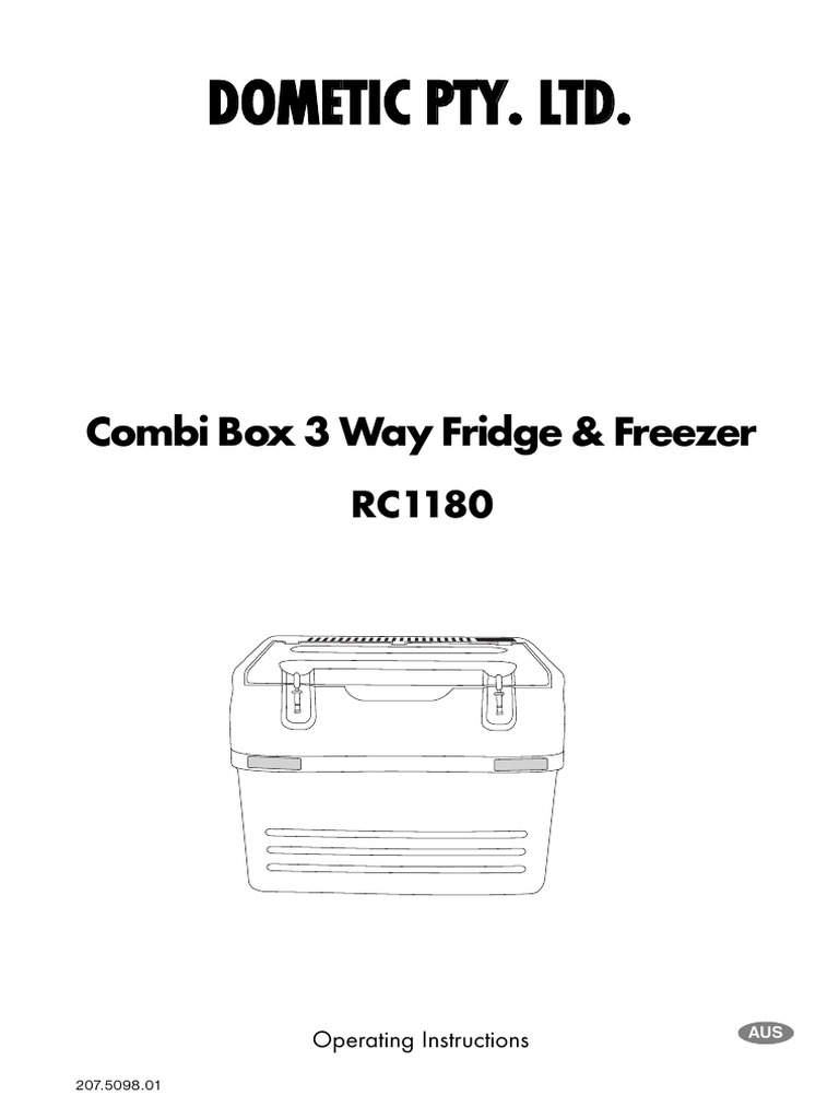 RC1180 Operating Manual | PDF | Mains Electricity | Refrigerator