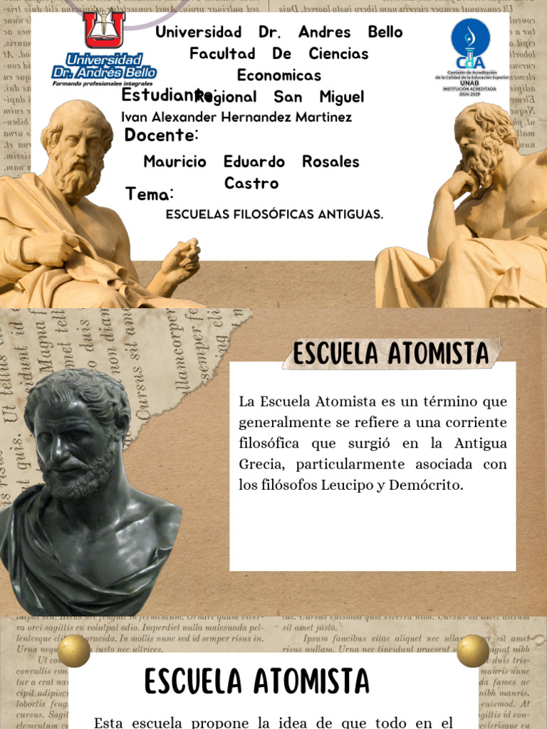La Escuela Atomista y su Legado | PDF
