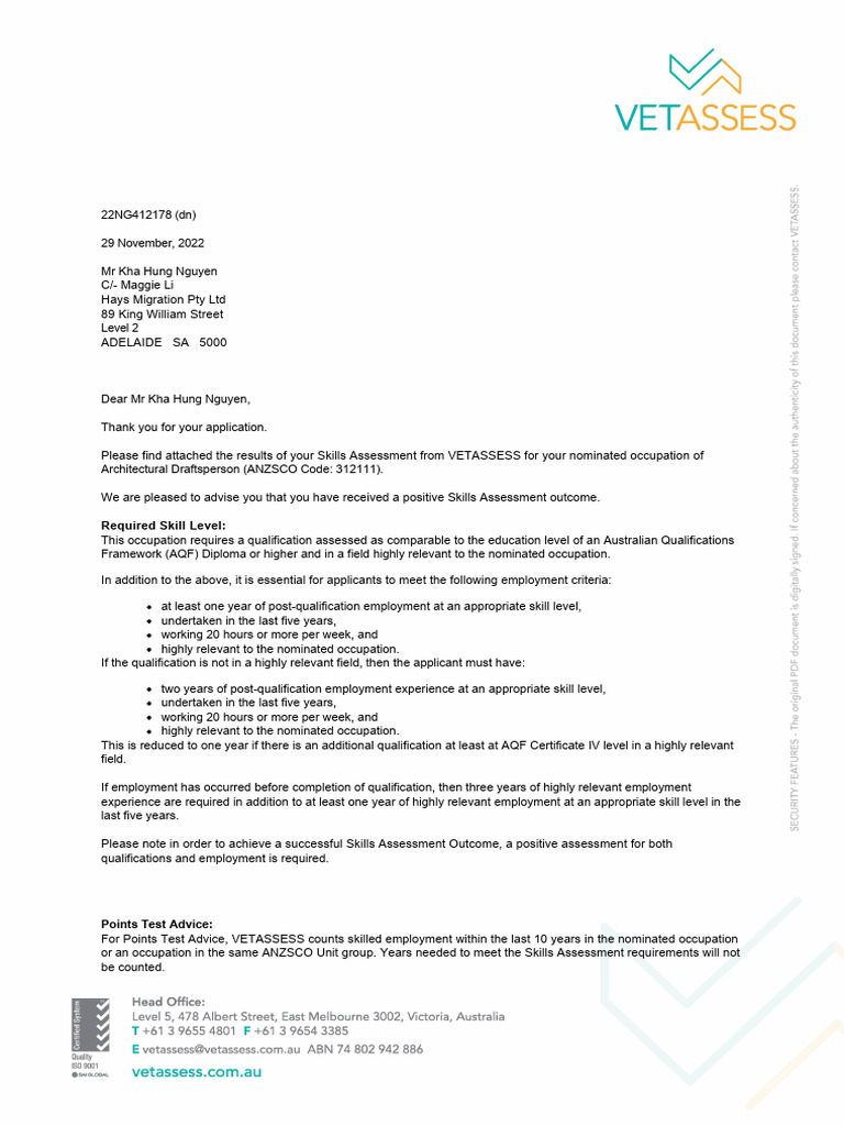 Positive Skills Assessment for Draftsperson | PDF