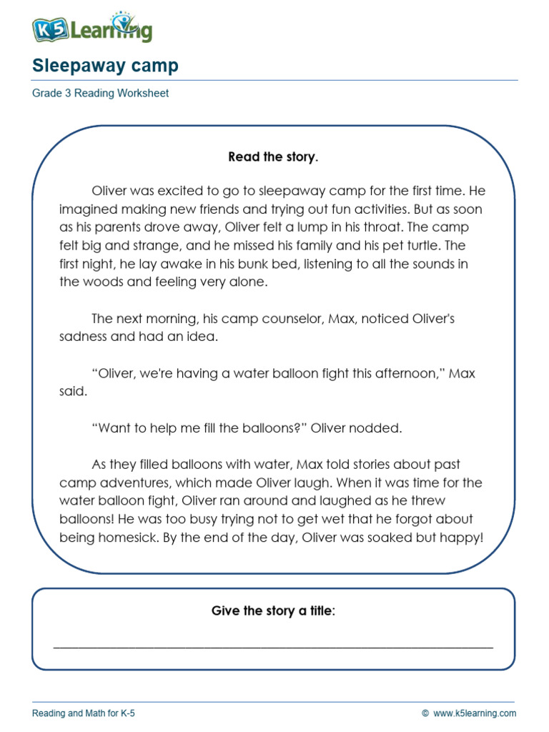 Grade 3 Comprehension Practice Fu9 | PDF