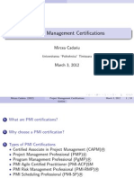 Project Management Certifications: Mircea Cadariu
