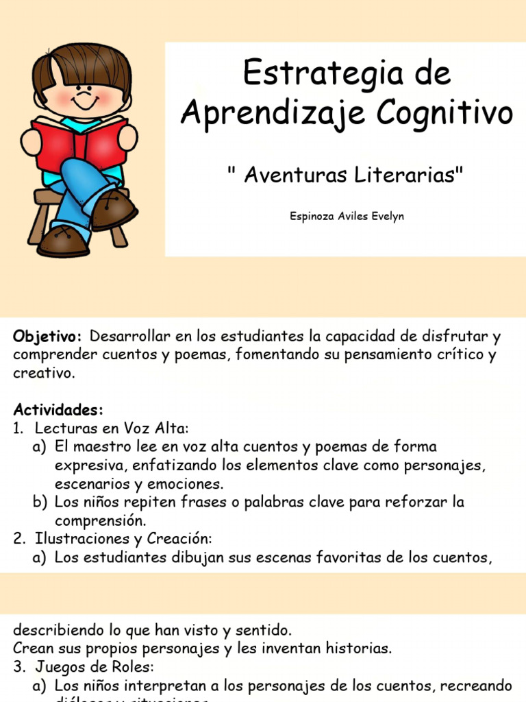 Estrategia de Aprendizaje Cognitivo | PDF | Pensamiento | Las emociones