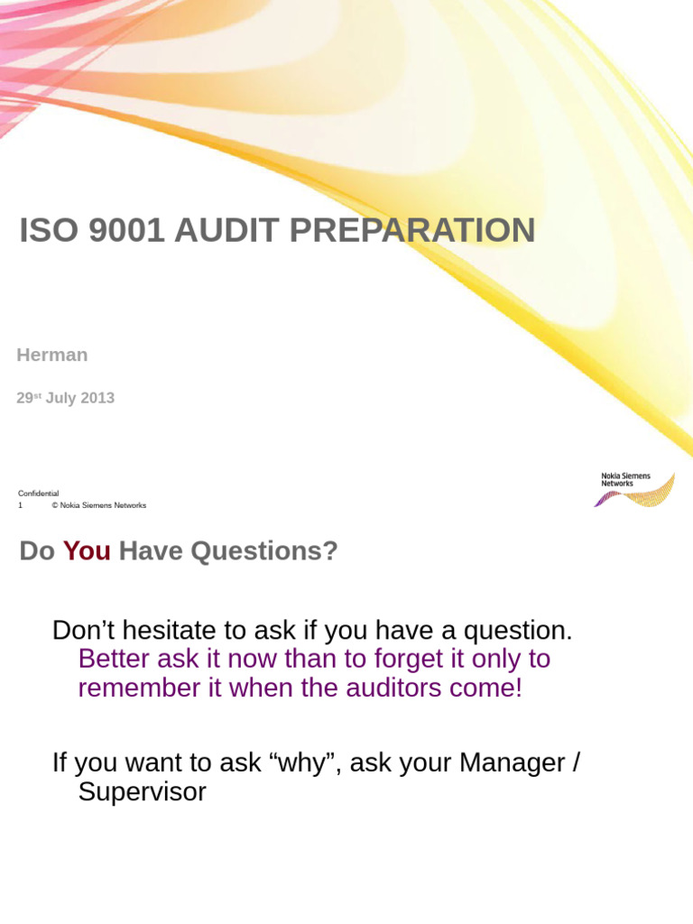 ISO 9001 Audit Preparation Guide | PDF | Quality Assurance | Audit