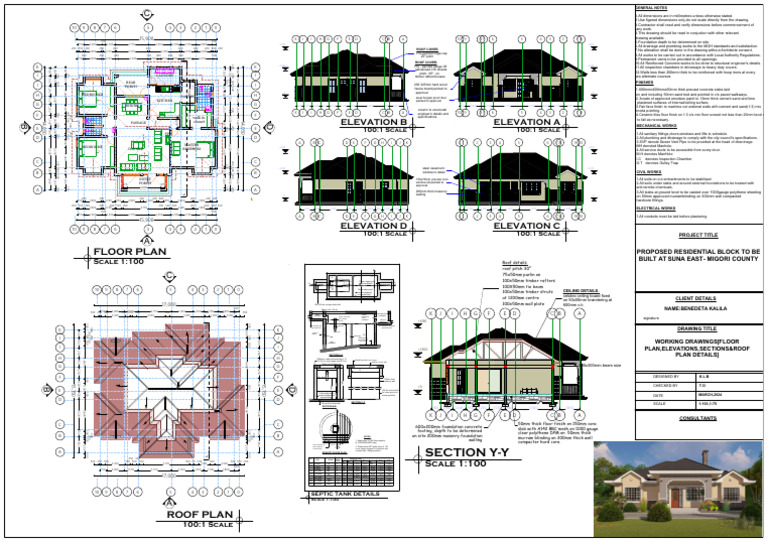 Proposed Residential Block Plans | PDF | Building Engineering ...