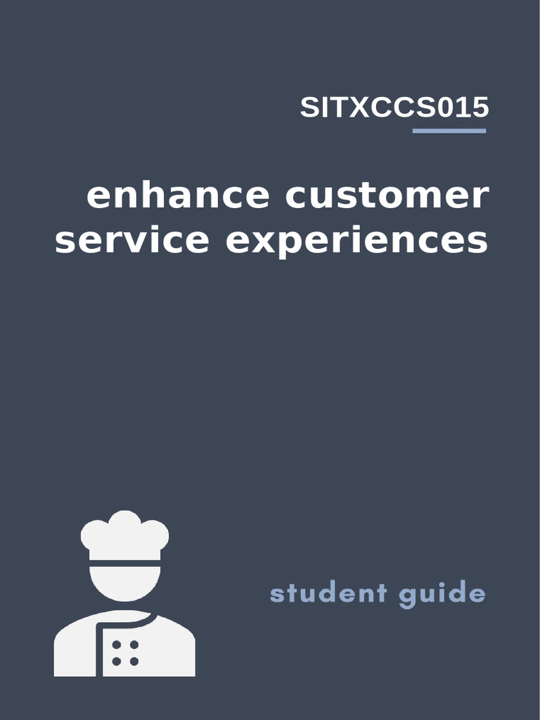 SITXCCS015 Student Guide | PDF | Nonverbal Communication | Communication