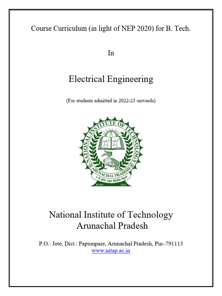 4th Semester Electrical Engineering Syllabus | PDF | Pointer (Computer ...