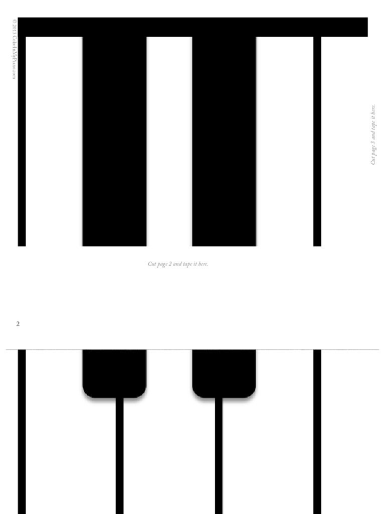 Large Keyboard Printable - ColorInMyPiano | PDF