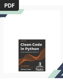 (Ebook) Clean Code in Python: Develop maintainable and efficient code, 2nd Edition by Anaya, Mariano ISBN 9781800560215, 1800560214 - The full ebook with complete content is ready for download