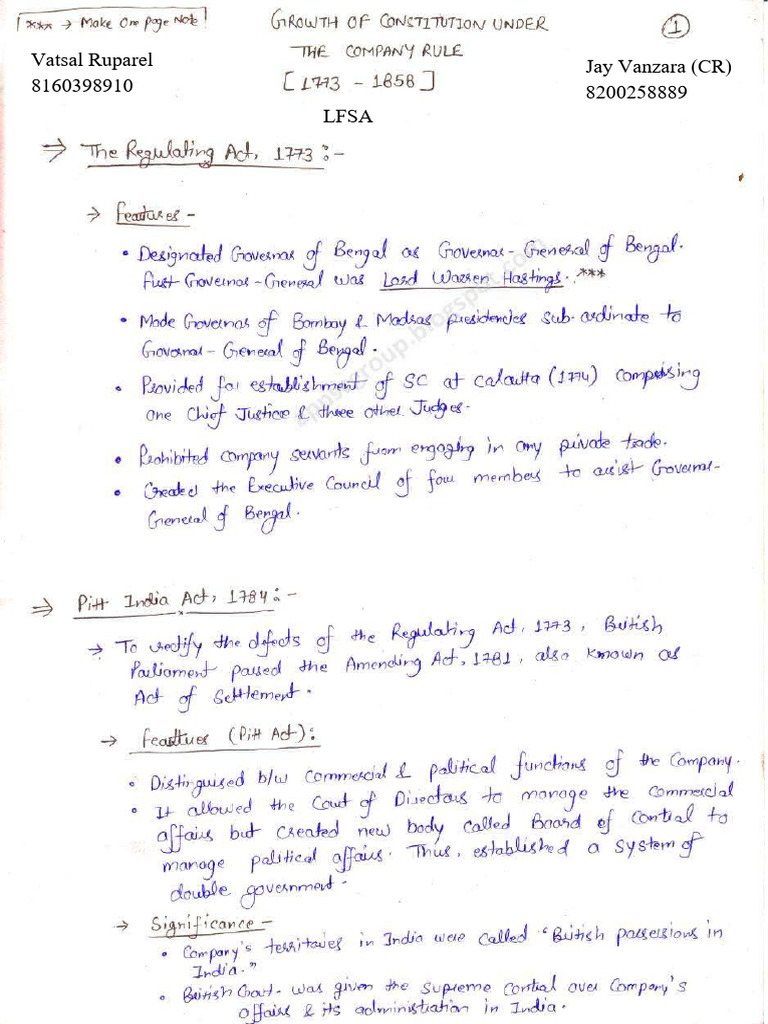 Constitution Notes | PDF