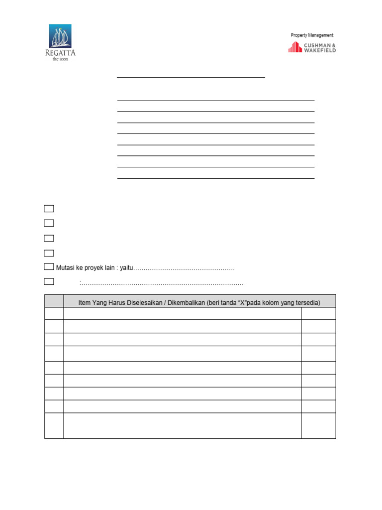 Formulir Exit Interview Karyawan | PDF