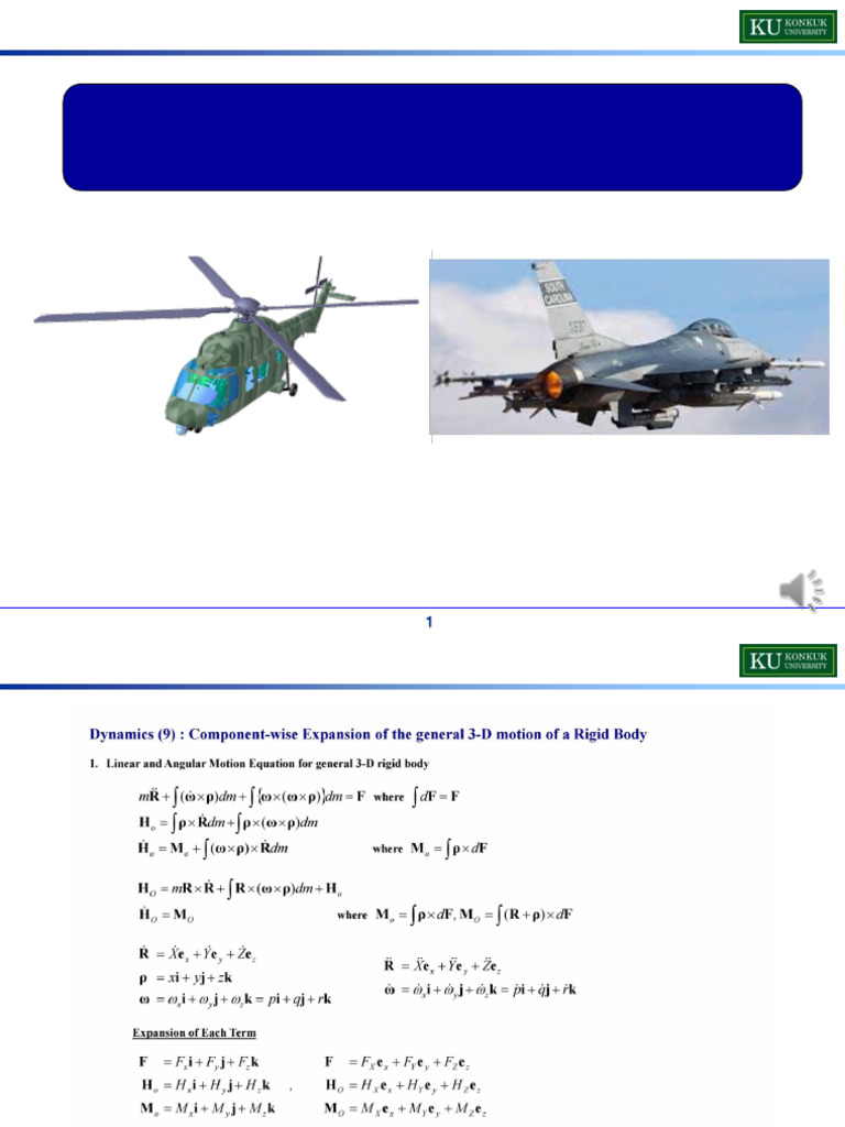Componentwise Expansion of General 3-D Motion of Rigid Body | PDF ...