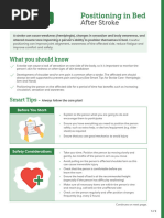 Stroke Patient Positioning Guidelines | PDF | Pillow | Wheelchair